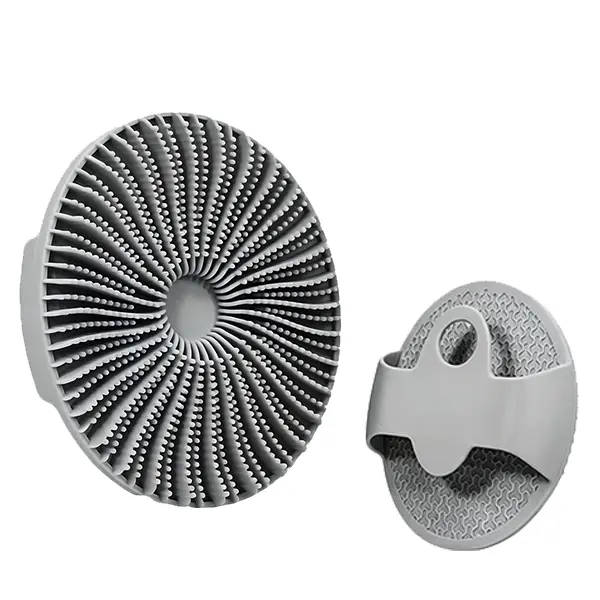 Soft Silicone Body Bath Brush, Flexible Shower Scrubber for Exfoliating, Skin Massage, Bumpy Skin, Mold-Free Shower Accessoryd Skin Removal, Deep Clean, Oily Skin, Smooth Skin,Shower Tool for Men & Women bathroom accessory black matte