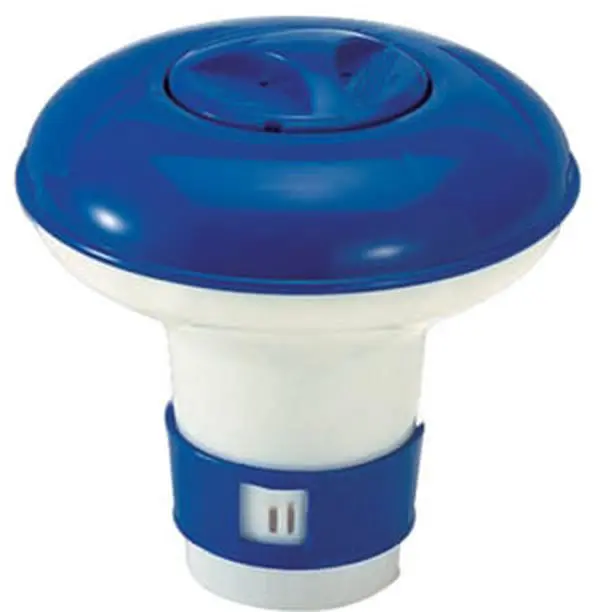 Small Ocean Blue Swimming Pool Chemical Floating Dispenser - Holds Tablets for In-Ground, Above-Ground Pools and Spas, Pool Care