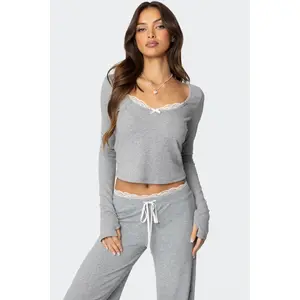 Peekaboo Lace Long Sleeve Top Peekaboo Lace Long Sleeve Top