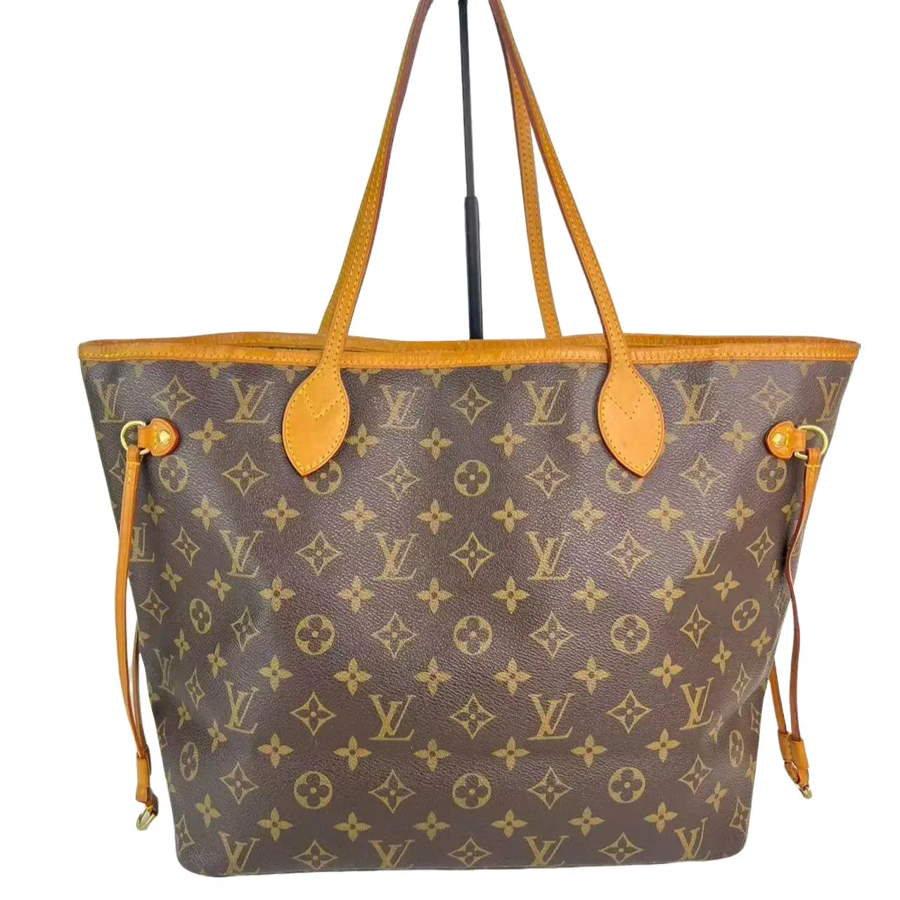 Pre-owned Louis Vuitton Leather Tote Bags Louuis Vuitton MM Neverfull Monogram Canvas Tote Bag