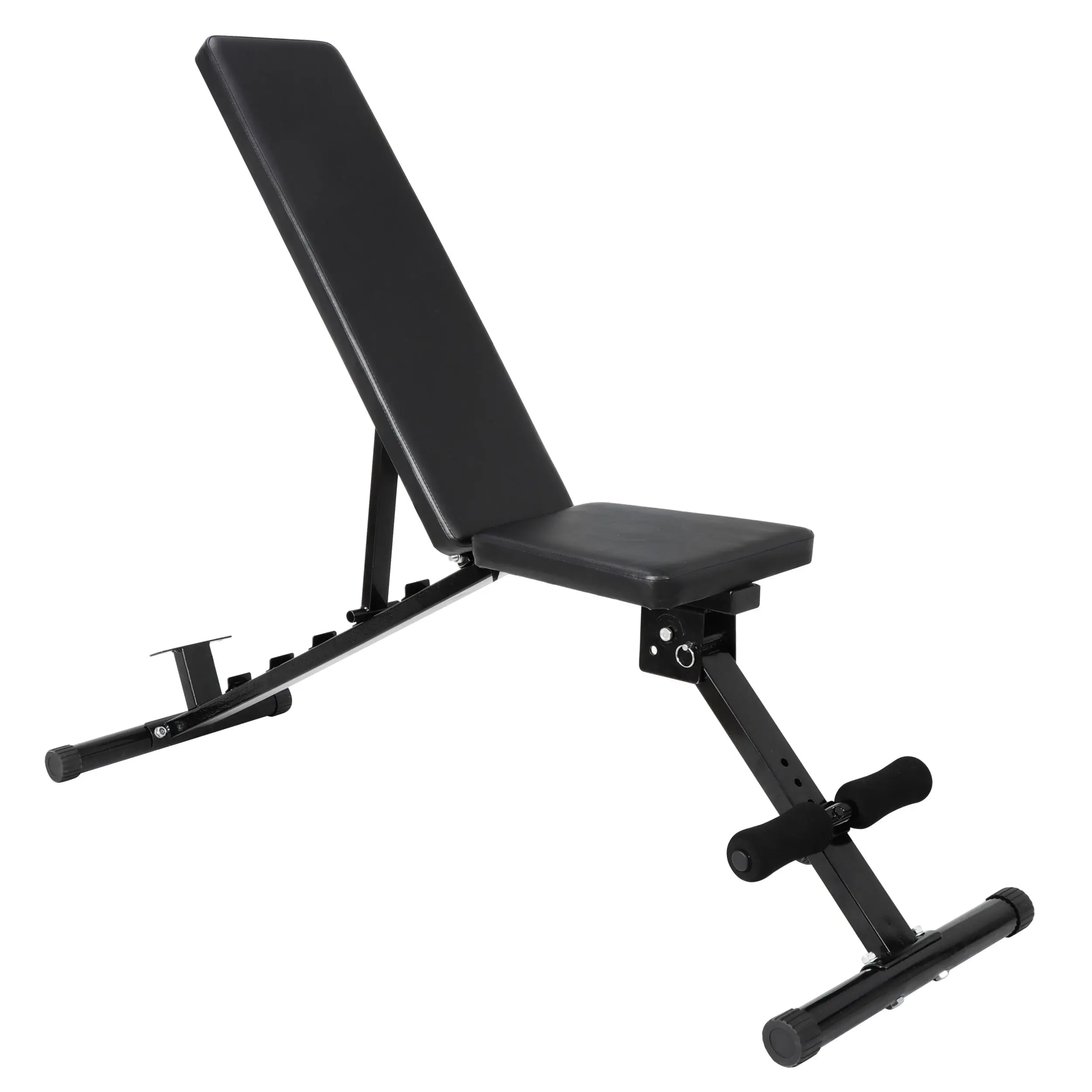 Foldable Steel Frame Utility Weight Bench, Heavy-Duty & Adjustable for Home Gym Resistance Training, 700lb Capacity with Triangular Support, Home Gym Equipment, Fitness Support Weight Lifting, Adjustable Weight Lifting