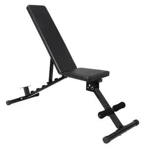 SUPERDEAL Height-Adjustable Professional Utility Weight Bench, Home Fitness Equipment for Indoor Backrest Exercises, At Home Gym
