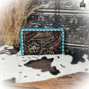 Playfair Tooled Leather Western Wallet
