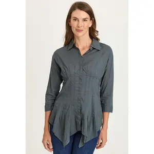 Ashlan Voile Sharkbite Blouse