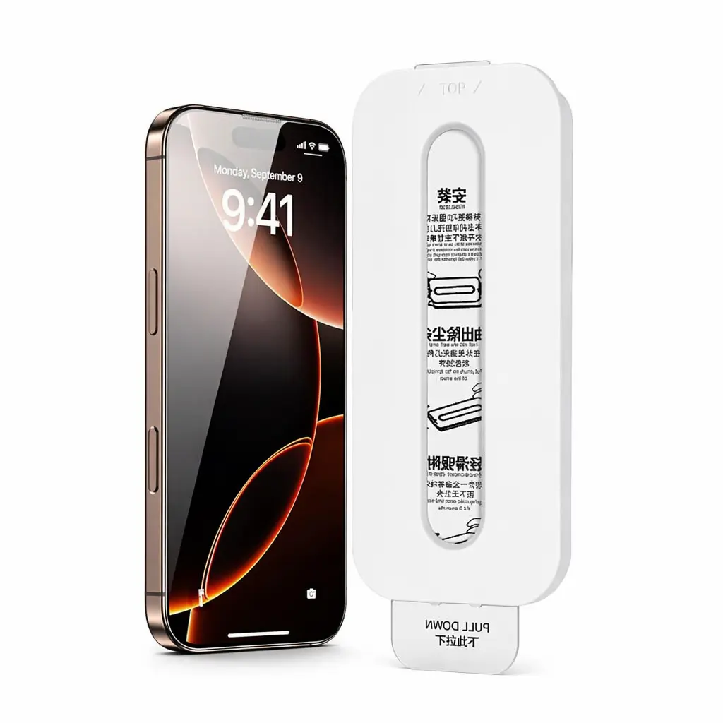 2-Pack Privacy Screen Protectors Compatible with iPhone, HD Clear Anti-Spy Tempered Glass, Fingerprint Resistant, Dust-Free & Bubble-Free, Easy Installation