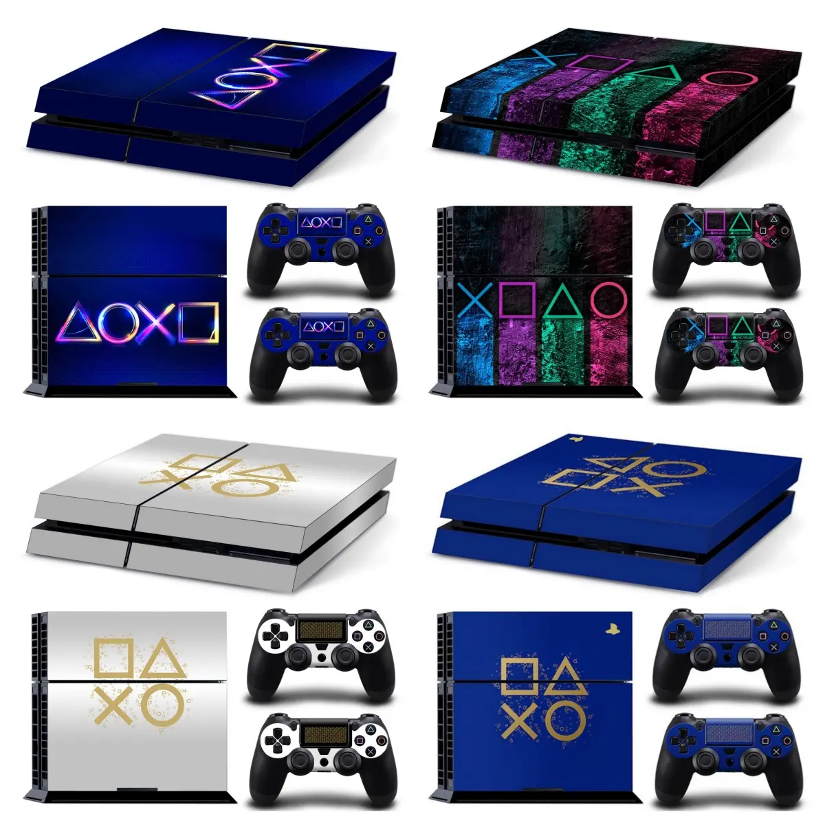 For PS4 Console Skin Full Vinyl Decal Protective Controller Sticker Cover