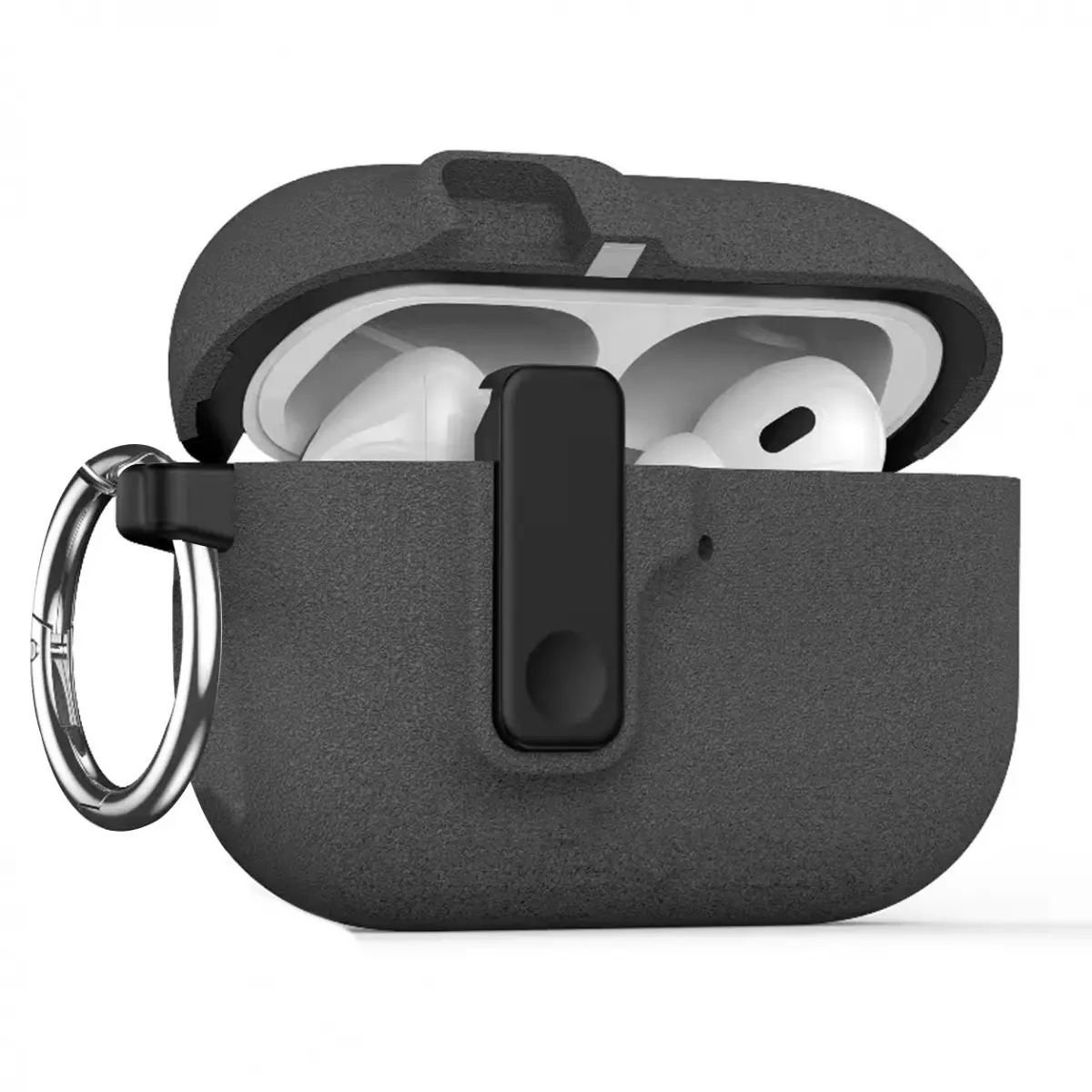 Protective Case for AirPods 4 AirPods Pro 3 Pro 2 and AirPods 3 with Push Button Safety Lock Magnetic Auto Lock Shockproof TPU Cover Keychain Anti Slip Earphone Case