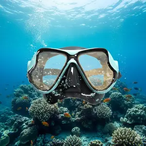 Professional Snorkel Set for Adults, Anti-Fog Diving Mask & Snorkel, Wide View Silicone Swim Goggles, Leak-Proof Design, Unisex Snorkeling Gear for Underwater Adventures.