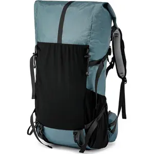 Hiking Backpack,40L to 50L  Capacity Hiking Bag,Internal Frame Camping Backpack,Upgraded X-PAC Lightweight  Daypack Travel Backpack Fit For  Climbing Camping(Grey Green)