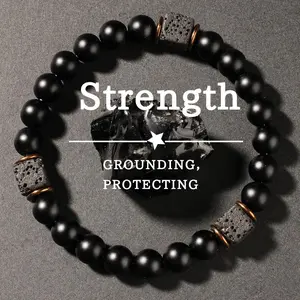 Elastic Beaded Bangle Bracelet – Fashionable Accessory for Strength, Balance, Protection, Encouragement – Daily Wear Gift for Her, Elastic Bangle Bracelets, Beaded Bracelets