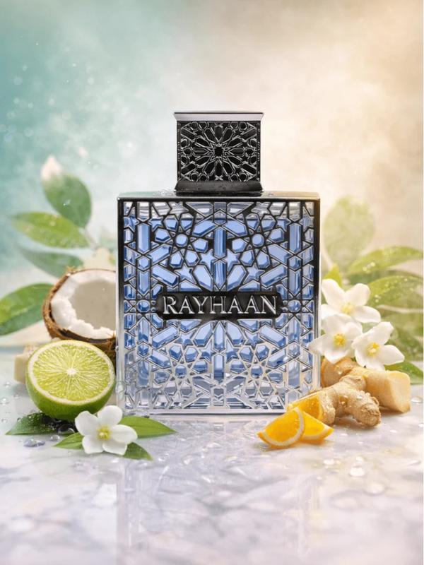 Rayhaan Aquatica Eau de Parfum 100ml / 3.4oz – Fresh Aquatic Citrus Woody Luxury Men’s Long Lasting Fragrance Spray