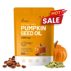 Natural pumpkin seed oil and saw palmetto softgel 1000mg high content plant esters 300 capsules