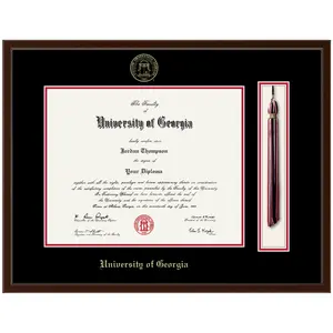 University of Georgia Tassel & Cord Diploma Frame - Gold Embossed