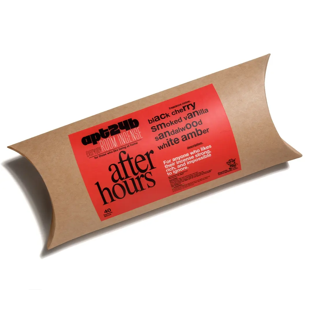 apt24b After Hours Incense Sticks | Home Fragrance with Black Cherry, Smoked Vanilla, Sandalwood & White Amber Notes Aromatic Scents Aroma Blend Scented