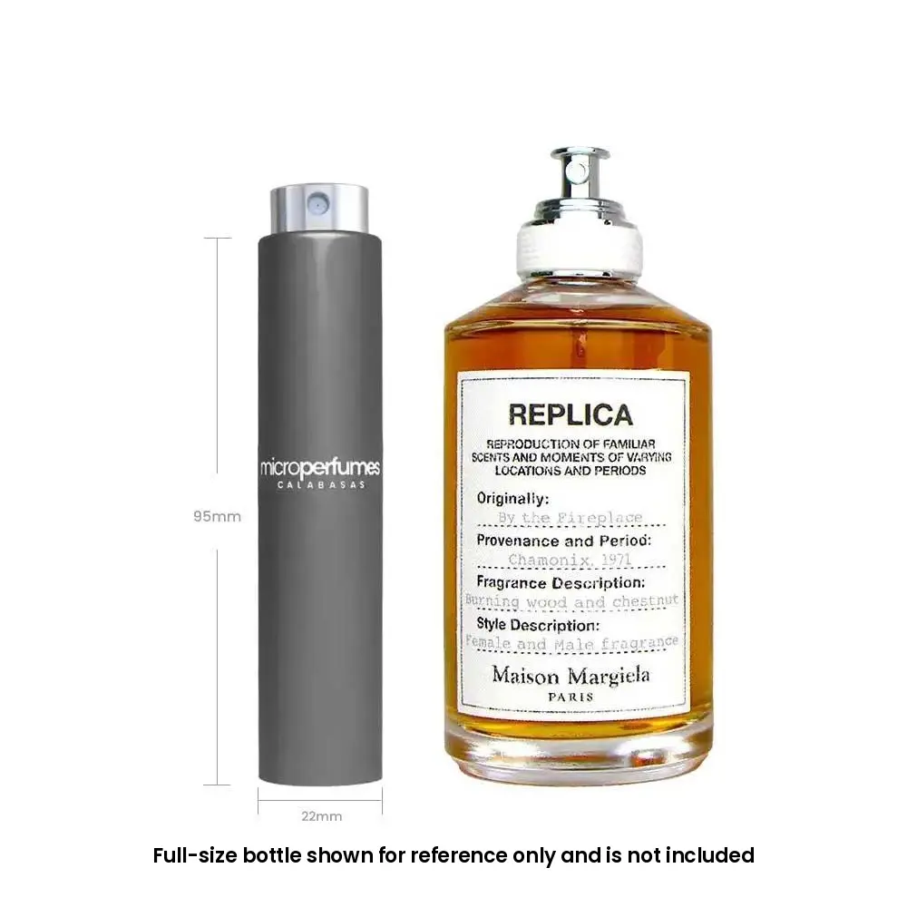 Maison Margiela Replica: By the Fireplace EDT Unisex – 0.17 fl oz / 5 mL Travel Spray Decant, Cloves, Chestnut, Guaiac Wood, Birthday Gift, Independently Rebottled by MicroPerfumes