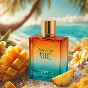Rayhaan Tropical Vibe Neutral Tropical Fruit Aquatic perfume, 3.4oz100ml, lasting fragrance, perfect gift choice