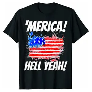 'Merica Hell Yeah TShirts! Tee For Proud Patriotic Americans T-Shirt Funny Graphic Tees