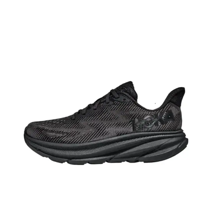 Unisex Max Cushion Running Shoes, Triple‑Black Breathable Mesh, Cloud‑like Feel, Shock Absorbing Responsive Foam, Arch Support, Plantar Fasciitis Friendly, All‑Day Standing, Non‑Slip Durable Outsole, Comes With Original Shoe Box