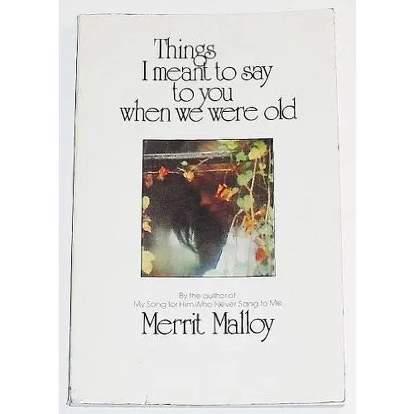 Used Literature Book - Things I Meant to Say to You When We Were Old by Merrit Malloy (Softcover, English), Fiction Books