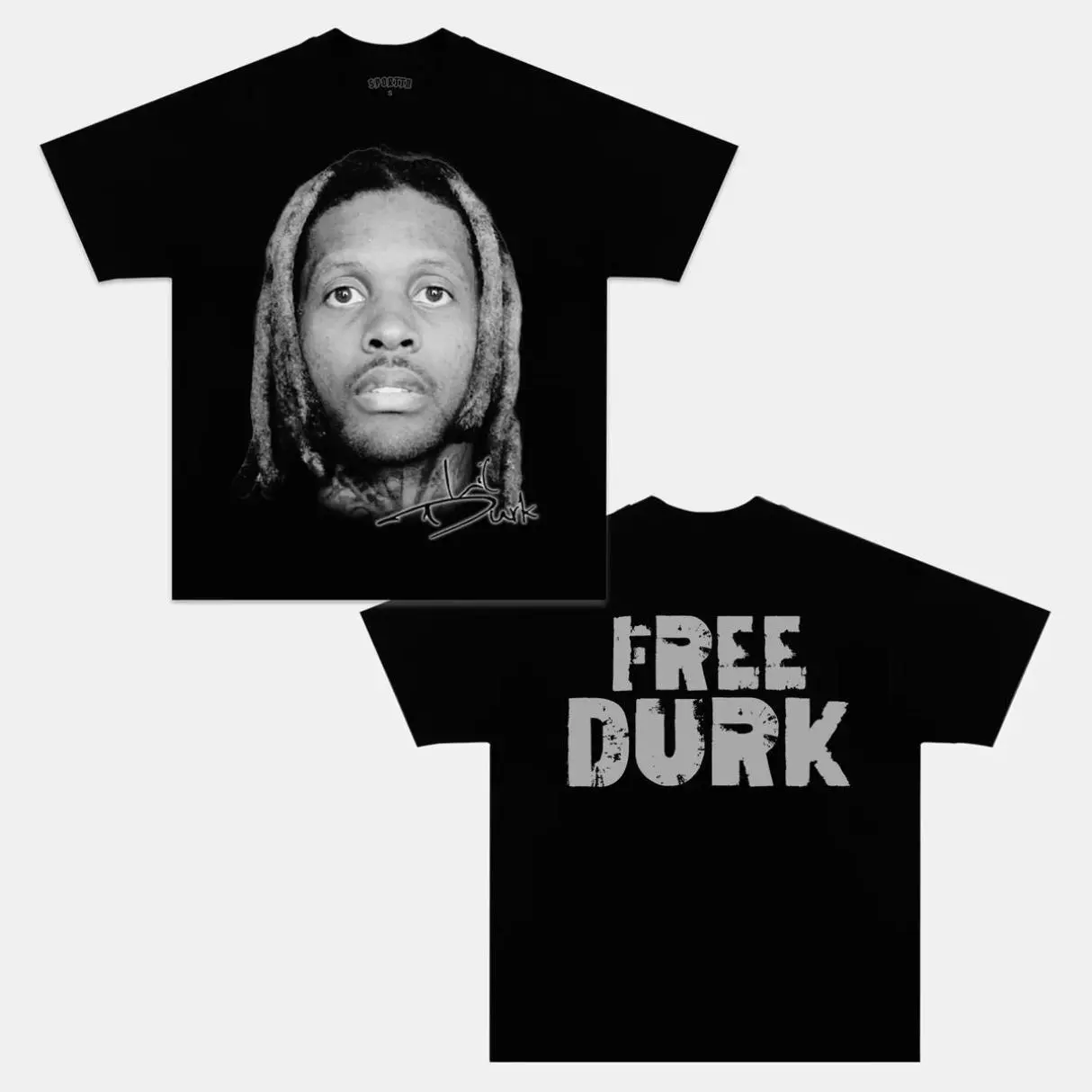 Graphic Free Durkk Music Merch Tee Retro 90s Shirt Rap Streetwear, Soft Feel, Classic Look, Year-Round Style, Easy to Wear