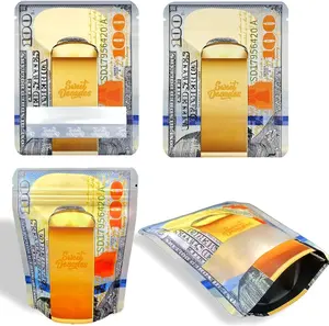 Self Sealing Bag, Stand Up Visual Reusable Sealed Bag/Storage Bag (100)