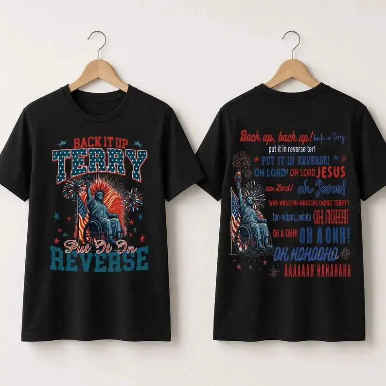 Retro Back It Up Terry Put It In Reverse Shirt, 4th Of July, Independence Day Shirt, American Soldier, Independence Day Shirt, Patriotic Tee - KitchenEra