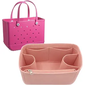 accessories for bogg bag organizer insert for divider accessories inserts bogg bags cup holder3018Pink-M