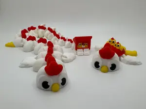 3D Printed Chicken Dragon or Chicken Turtle – Farm-Inspired Fantasy Figurines