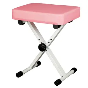 5 Core Keyboard Bench 3 Inch Padded Piano Stool Adjustable 20.5" Guitar Seat Heavy Duty Portable