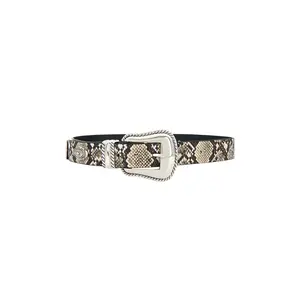 8 Other Reasons Snake Printed Belt With Silver Details in Snake