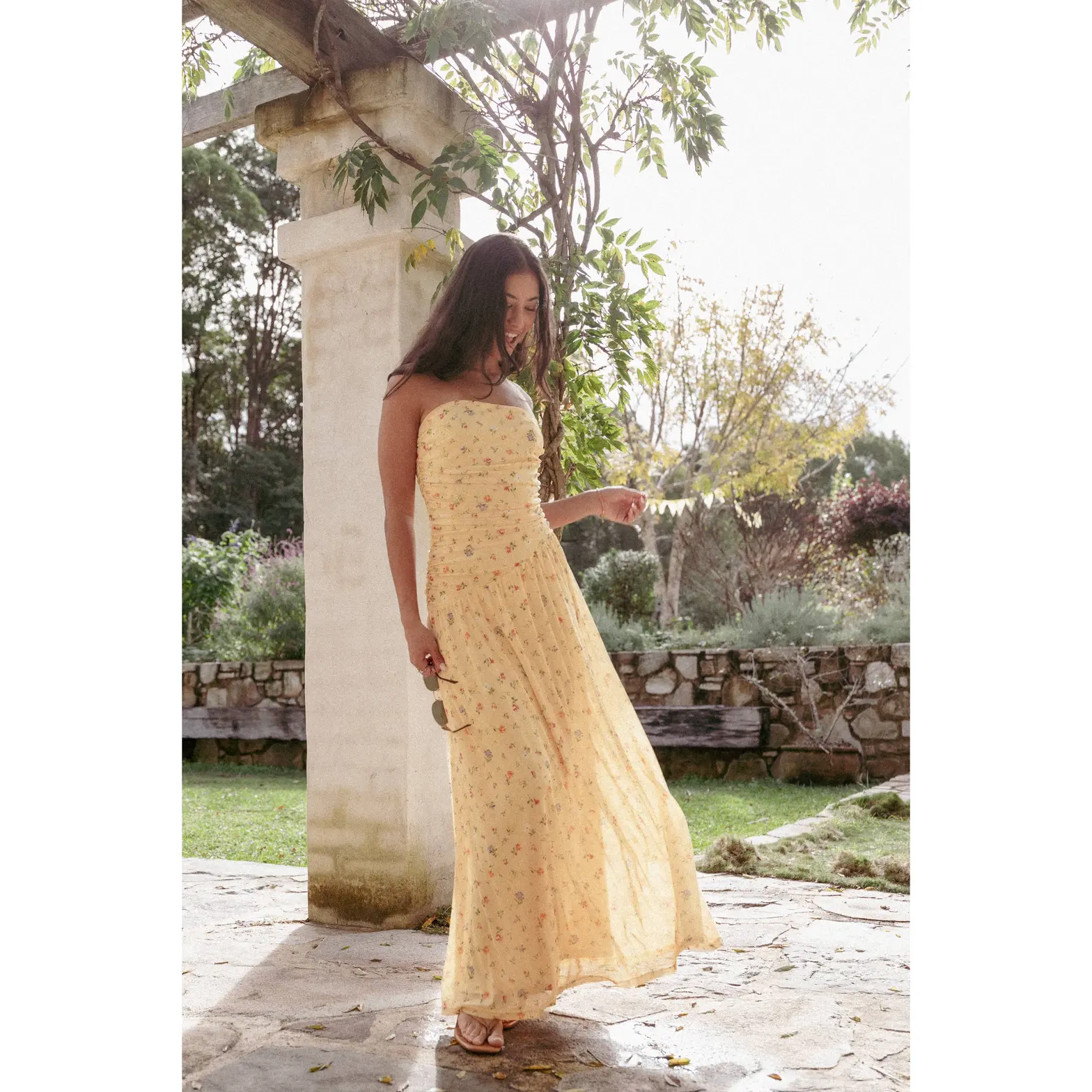 Calypso Maxi Dress - Yellow Meadow