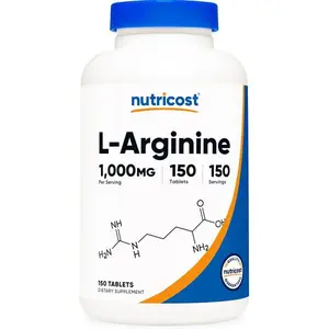 Nutricost L-Arginine 1000mg, Amino Acid Tablets (150 Tablets)
