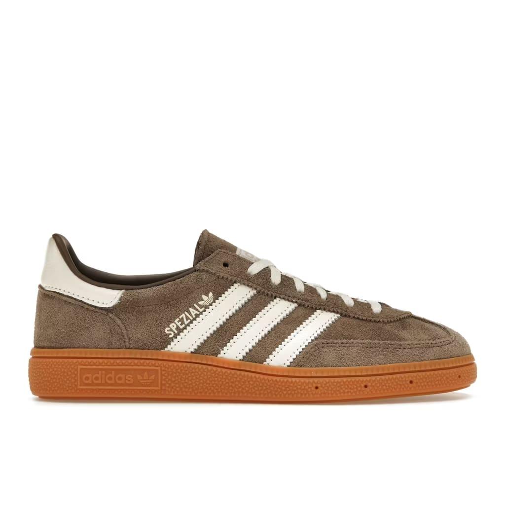 Adidas Handball Spezial Earth Strata Gum Women's Round Toe Laces All Seasons Stripe Sneakers IF6490