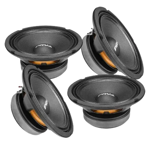 4x PRV Audio 6MB200 v2 Midbass Car Audio 6.5" Speakers 8 Ohm 6MB PRO 800 Watts