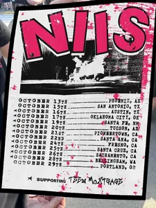 Niis Band October 2025 Official Tour Dates Concert Music Event Poster