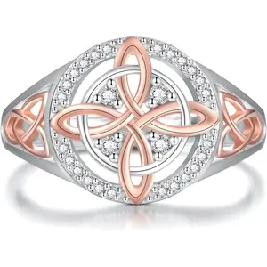 Witch Knot Ring, Silver, Original Celtic Knot Jewelry Gift, Valentine's Day Gift, Women's Gift, Birthday Gift