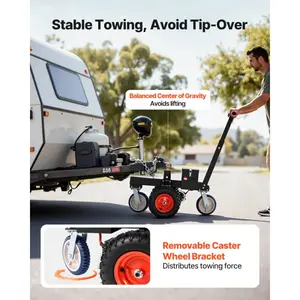 VEVOR Electric Trailer Dolly, 3600 lbs Max Trailer Weight 600 lbs Max Tongue Weight, DC 24V 800W Motorized Trailer Dolly with 2 1-7/8 Inch Hitch Balls for RV Campers, Cargo Utility, Boat Trailers