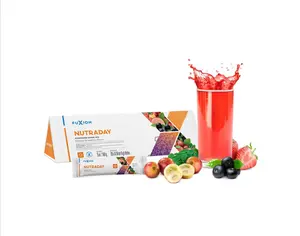 Nutraday - Nutritional Powder Drink (28 Sachets) - Plant-Based, Easy-to-Mix, Fruit Flavor, Daily Use, Individual Sachets for Convenient Consumption