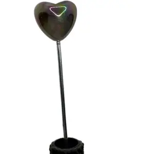 19.5mm Black and Cream Marbled Heart Topper Beads for Pens - Pack of 50 for Personalized Pen or Jewelry Making Pearls Beading Adjustable Beaded Design