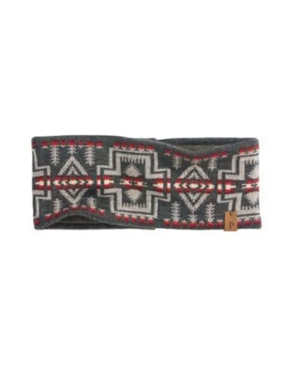 Pendleton Fleece Lined Headband in Harding Olive