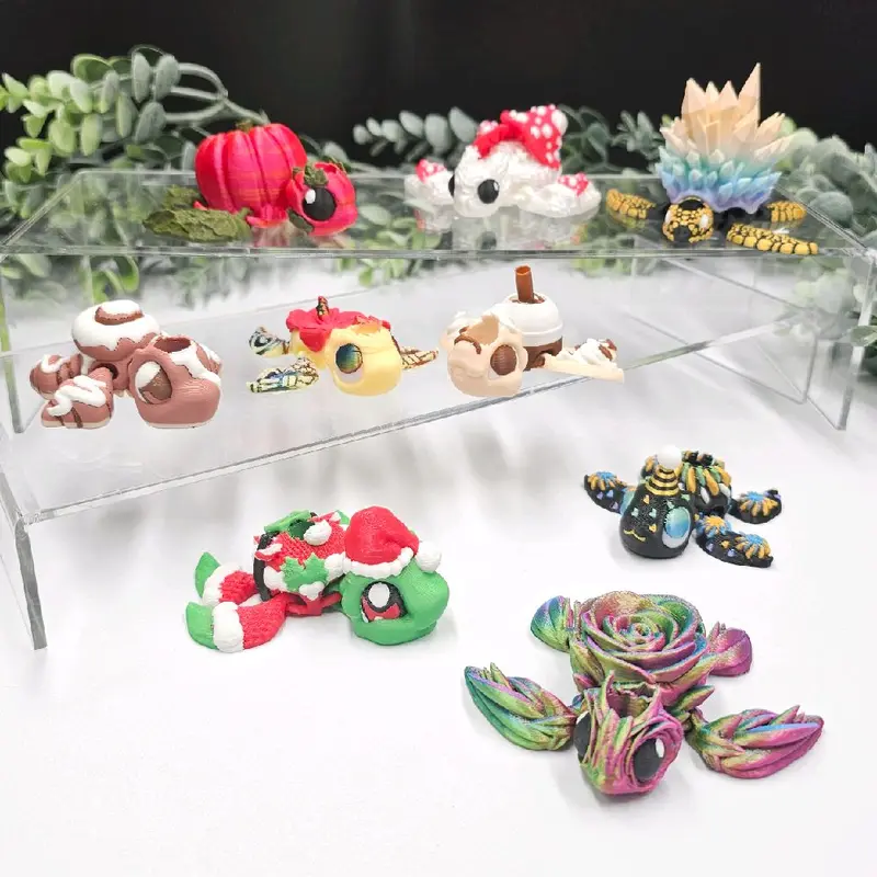 Rosie the turtle and friends Straw buddy 3D printed for most 16-40oz size straws Stylish Drinkware accessory
