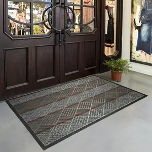 【Black Friday Deal】Vennocci Heavy Duty Non-Slip Rubber Doormat, Welcome Mat for Entryway, Kitchen, Bathroom, Office, Comfortable Standing Runner Rug, Spring Decor