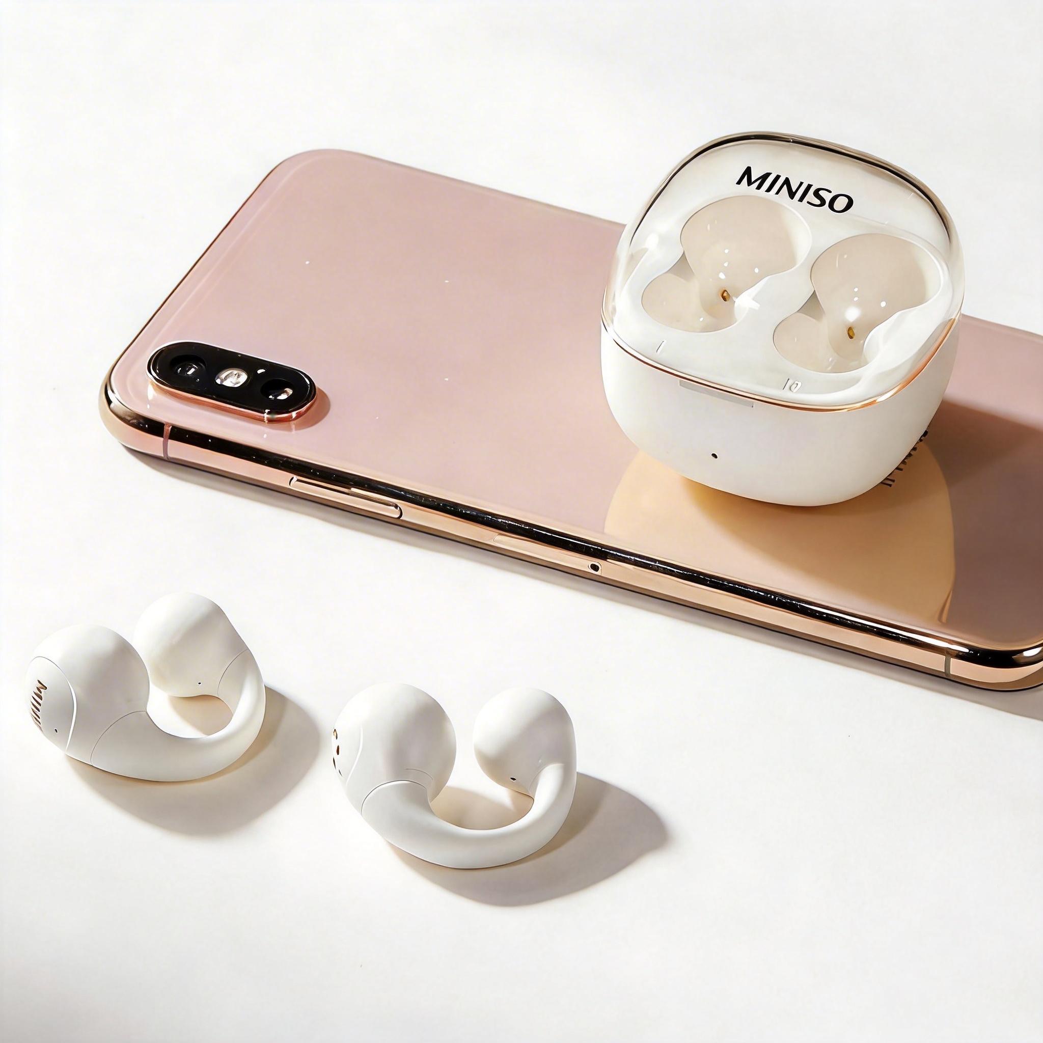 MINISO Open Ear Air Conduction Bluetooth Earphones | Wireless Sports Headphones with Long Battery, Leak-Proof Sound ,WirelessEarphones ,SportsGadget