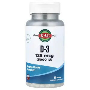KAL D-3 , 125 mcg (5,000 IU), 60 Tablets