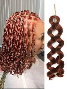 75g/pack, 12-inch French Puffy Curly Crochet Braids. Available in Brown and Multi-colors. Short Bohemian Curly Knotless Braids & Spiral Crochet Hair Extensions. Perfect for women's daily wear, holidays, parties, and cosplay.
