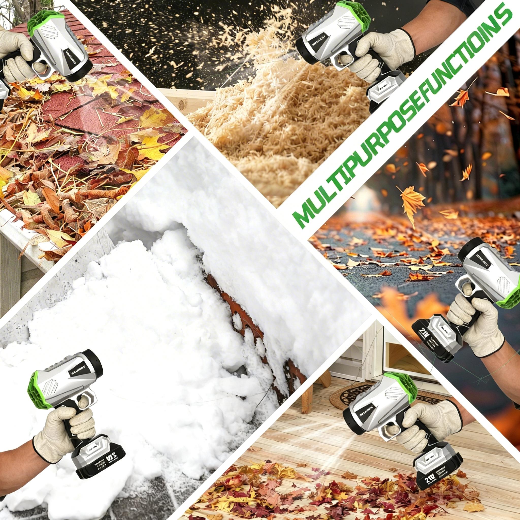 DAWLION Turbo Jet Leaf Blower, Violent Fan,Car Drying After Wash, Handheld Snow Blower,Cordless Turbo Power Air Duster,Good Choice For Gifts,Home Improve,Garden Mainte,Holiday gifts