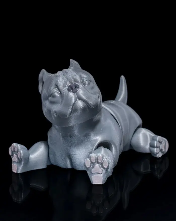 Articulated bulldog statue