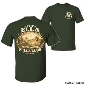 The Ella Fella Club T-Shirt Choosin Texas Western Graphic Tee, Cowboy Desert Vintage Shirt, Funny Country Lifestyle Gift, Unisex Casual Apparel Top