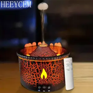 volcano diffuser,Portable Aroma Diffuser With remote control,2 Colors Timeable Auto Shut-Off, Timer Night light humidifier,flame diffuser,mushroom diffuser,A humidifier that spits out circles with Mesmerizing Smoke Ring Night Light