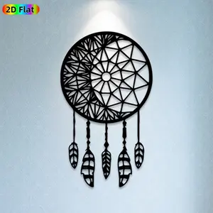 1pc Dreamcatcher Iron Metal Wall Art, Hanging Dreamcatcher Statue Mural, Ideal Gift for New Year, Christmas, Dreamcatcher Decor Enthusiasts, Rust-Resistant Metal Wall Decor Wall Sculptures, Perfect for Bedroom Wall & Garden Fence, Unique Home Decor Accent